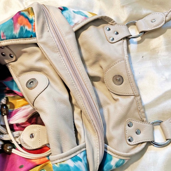 HOBO BAG, CALL IT SPRING, SOFT FABRIC, MULTICOLOUR, TOP ZIP, 3 SECTIONS WITH - Picture 5 of 11